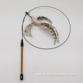 New steel wire feather cat teaser cat toy
